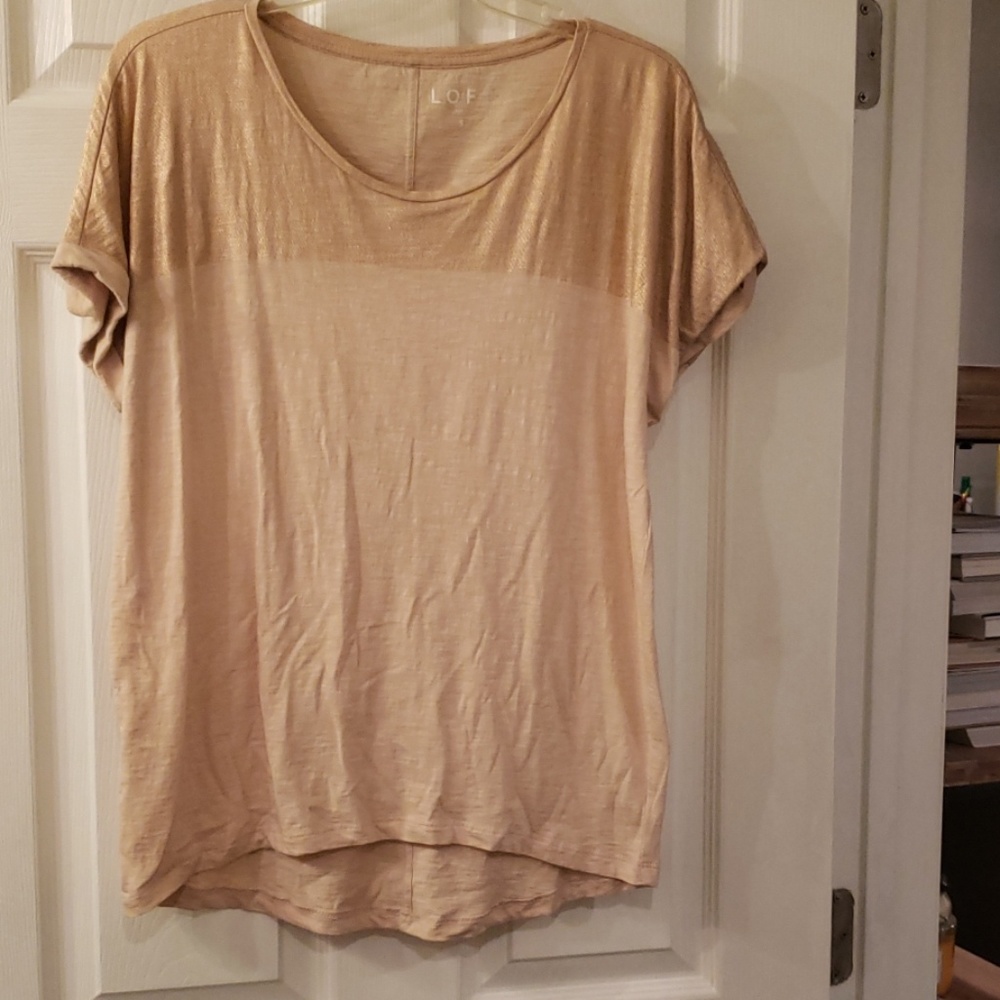 Loft goldish top